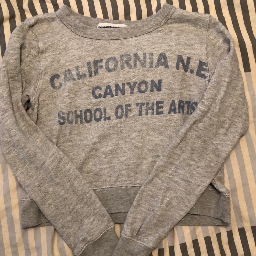 Cropped grey sweatshirt